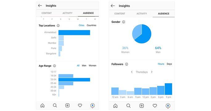 Instagram audience Insights
