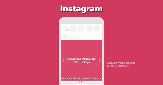 Instagram carousal video ad size