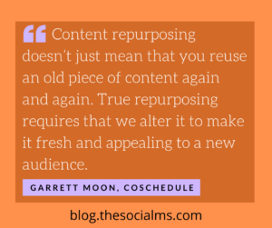 quote content repurposing garrett moon