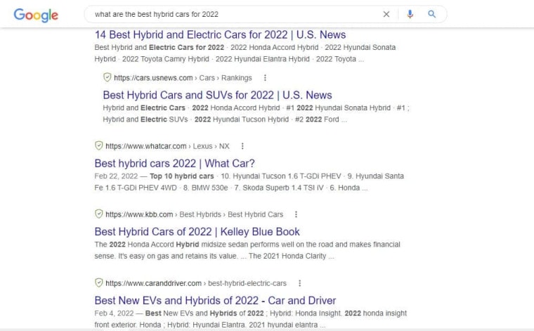 best hybrid cars blogging