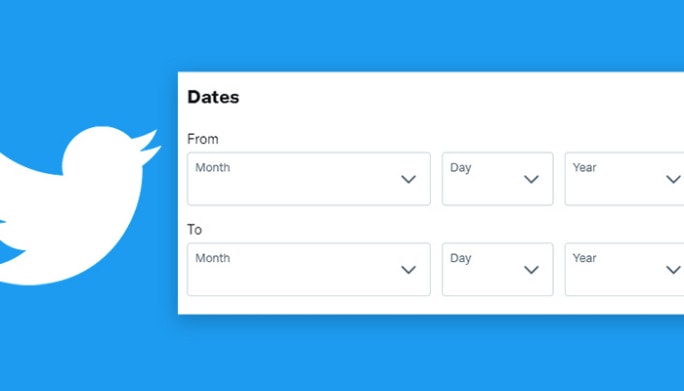 Search on twitter with Dates