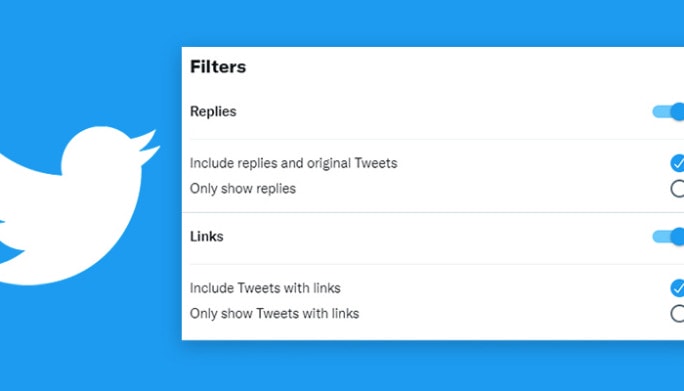 Search on twitter with Filters